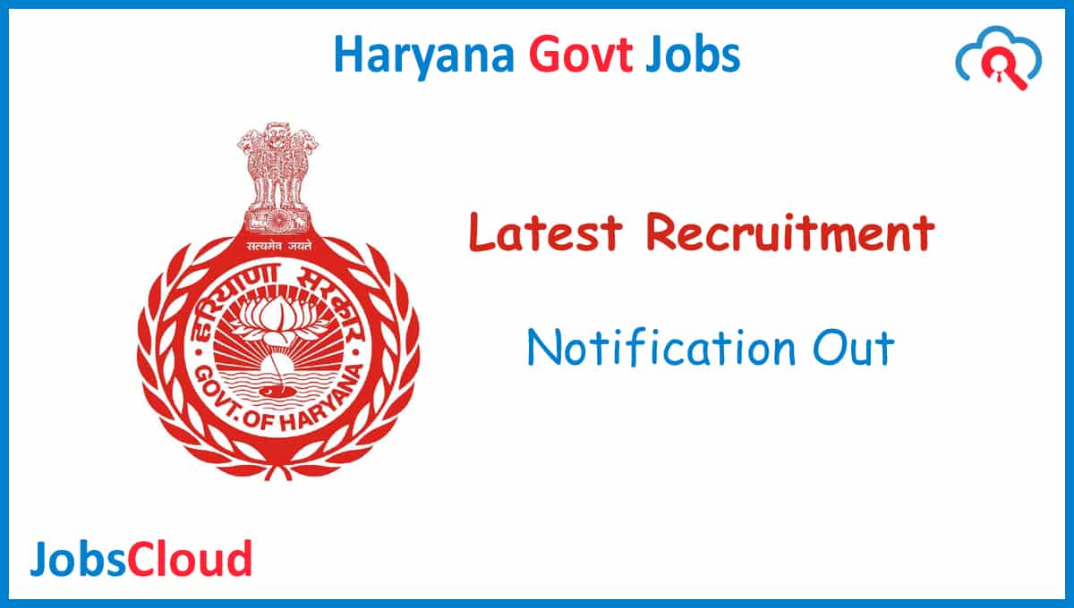 Government jobs in haryana